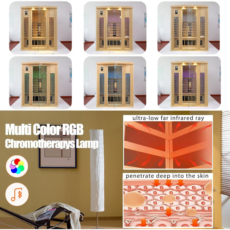 Kunsana 3 Person Infrared Sauna, KM-903BHDM