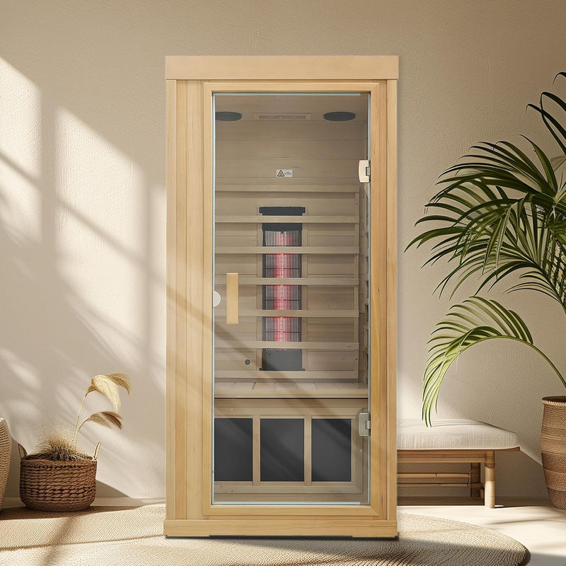 Kunsana Ceramic Infrared Sauna, 1 Person Infrared Sauna, KM-901MHD