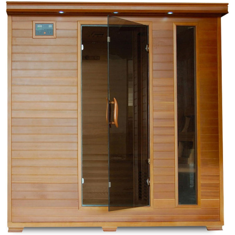 Blue Wave Great Bear 6-Person Cedar Infrared Sauna with 10 Carbon Heaters  BSA1323